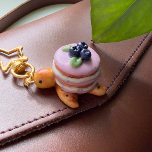 Blueberry Victoria Turtle Keychain