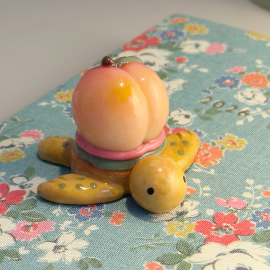 Peach-tachio Mousse Turtle Desk Buddy