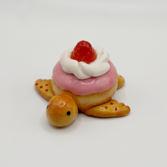 Strawberry Doughnut Turtle Desk Buddy
