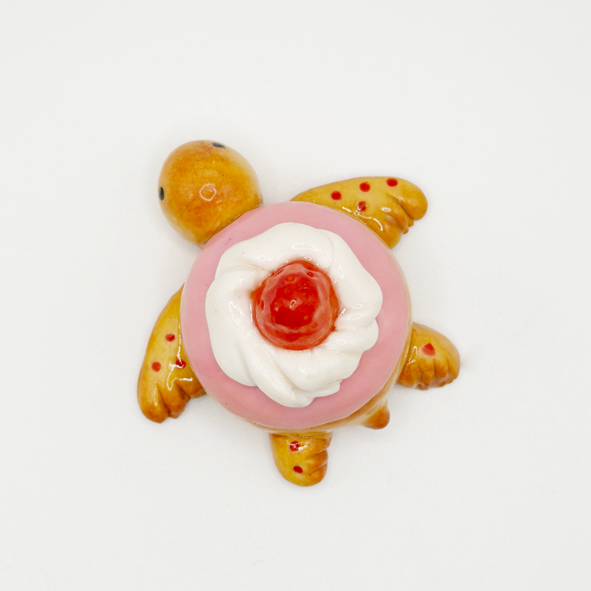 Strawberry Doughnut Turtle Desk Buddy